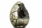 Polished Dragon Egg Septarian Geode - Free-Standing #356166-1